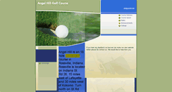Desktop Screenshot of angelhillgolfcourse.com